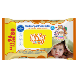 Toalha Umedecida Nathy Baby 96und